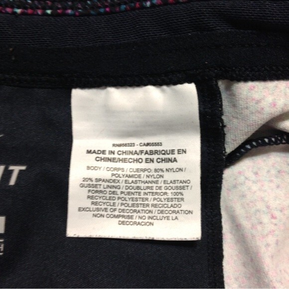 NIKE DRI-FIT Size Small Purple Gray Mint Cropped Workout Leggings Athletic Gym - Picture 7 of 9